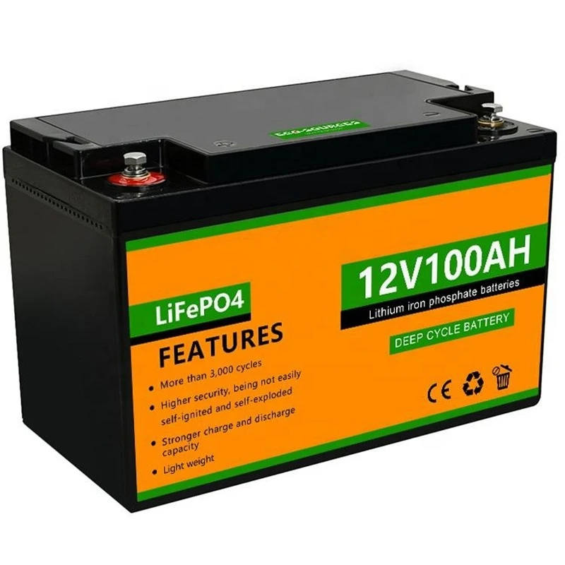 12V 100Ah LiFePO4 батерия с дълбок цикъл